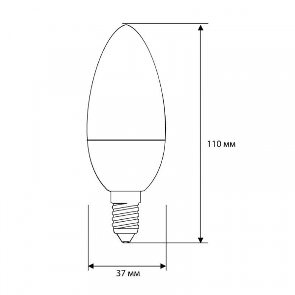 Лампа светодиодная LED12-C35/830/E14 12Вт 220В Camelion 13687