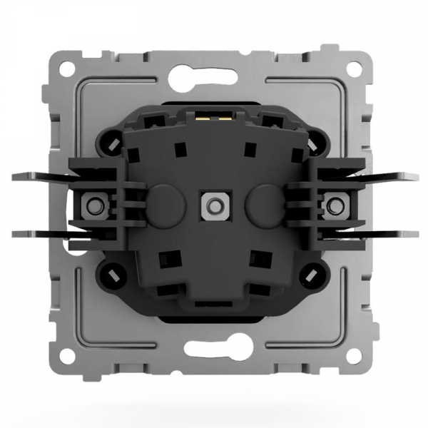 Розетка 1-м СП Pixel 16А IP20 с заземл. механизм карбон TOKOV ELECTRIC TKE-PX-R1Z-C14