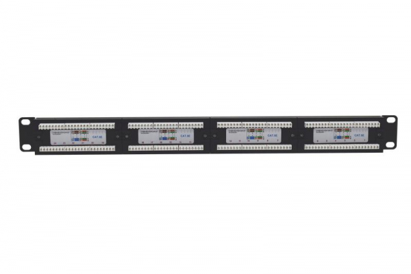 Патч-панель 19 1U кат.5E неэкранир. 24 порта RJ45 Dual IDC TOKOV ELECTRIC TKE-PP-5E-1U-24P-UTP