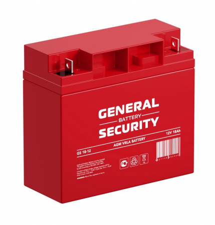 Аккумулятор 12В 18А.ч General Security GS18-12