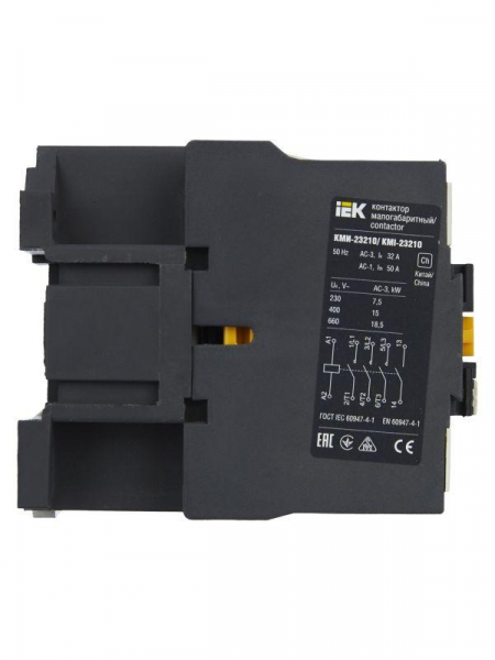 Контактор КМИ-23210 32А 230В/АС3 1НО IEK KKM21-032-230-10
