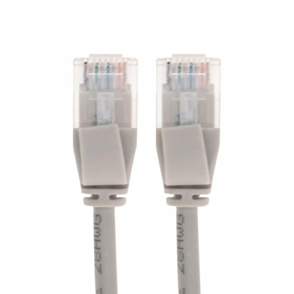 Патч-корд U/UTP CAT 6A (10G) RJ45-RJ45 28AWG LSZH сер. 1м Rexant 02-0380-1