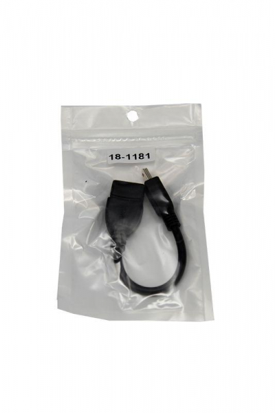 Кабель USB OTG mini USB на USB шнур 0.15м черн. Rexant 18-1181