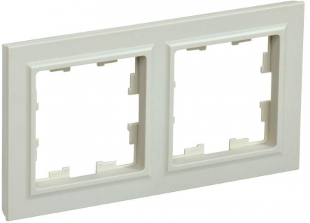 Рамка 2-м BRITE РУ-2-БрКр беж. IEK BR-M22-K10