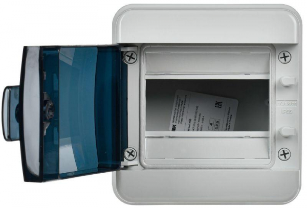 Корпус пластиковый КМПн-6 IP65 черн. прозр. дверь TEKFOR IEK TF5-KP72-N-06-65-K03-K02